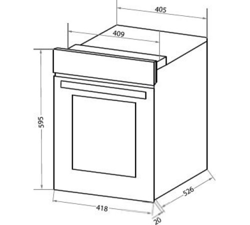 Электрический духовой шкаф HOMSair OES456BK