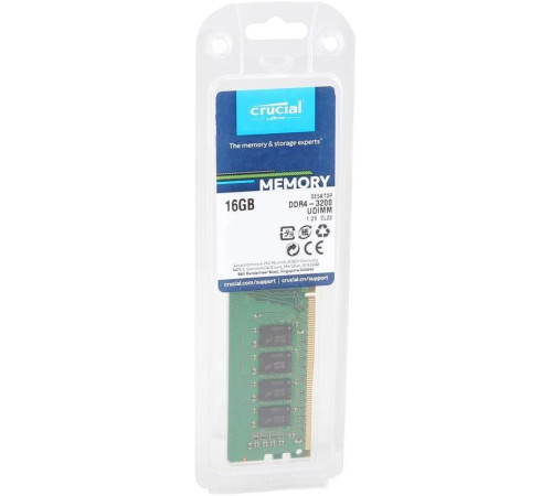 Оперативная память Crucial 16GB DDR4 PC4-25600 CT16G4DFRA32A