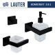 Набор аксессуаров для ванной Lauter 21SH71062 + 21SH71092 + 21SH71092 Matt Black, 3 предмета