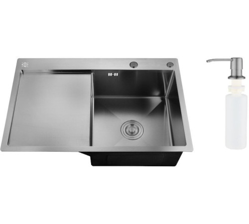 Кухонная мойка РМС MRK-7851BL-R с дозатором