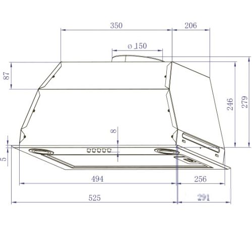 Кухонная вытяжка Exiteq EX-1176