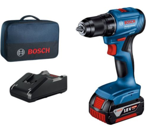 Дрель-шуруповерт Bosch GSR 185-LI Professional 06019K3005 с 1-им АКБ, сумка
