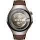 Умные часы Huawei Watch 5 46 мм титановый, с коричневым силиконовым ремешком, международная версия