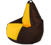 Кресло-мешок Mio Tesoro Груша Kombo XXL GF-130x85-SHZH шоколад/желтый