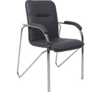 Офисный стул AksHome Samba Aks-1 Pegasso темно-серый/подлокотники мягкие