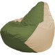 Кресло-мешок Flagman Груша Макси Г2.1-225 бежевый/оливковый