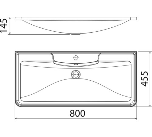 Умывальник Florentina Аллегро 800 белый