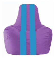 Кресло-мешок Flagman Спортинг С1.1-111 сиреневый/голубый