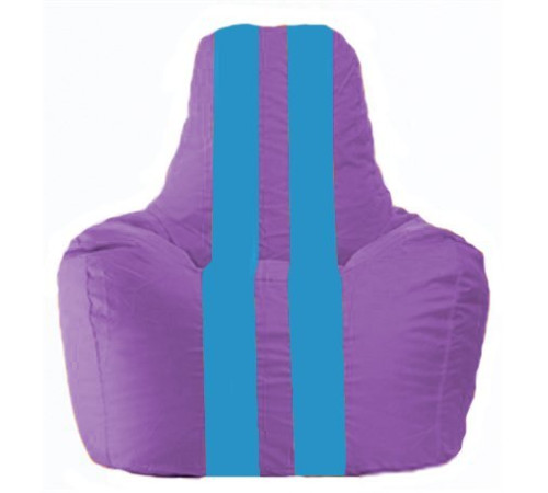 Кресло-мешок Flagman Спортинг С1.1-111 сиреневый/голубый