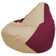 Кресло-мешок Flagman Груша Мини L Г0.1-150 светло-бежевый/бордовый