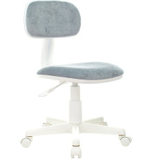 Офисное кресло Бюрократ CH-W201NX серо-голубой Light-28/пластик белый