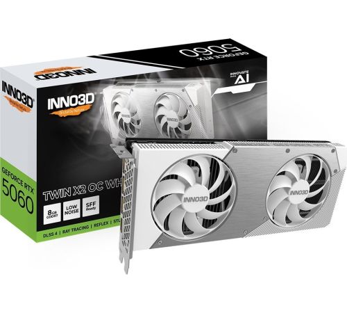 Видеокарта Inno3D GeForce RTX 5060 Twin X2 OC White N50602-08D7X-195070W