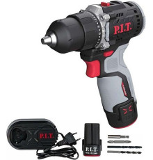 Дрель-шуруповерт P.I.T. PBM12K-10B/2 с 2-мя АКБ, кейс