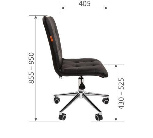 Кресло CHAIRMAN 030 Chrome велюр, розовый