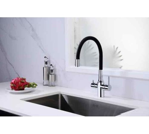Смеситель Paulmark Salix Sa213419-CR черный/хром
