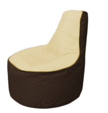Кресло-мешок Flagman Трон Т1.1-2019 бежевый/коричневый