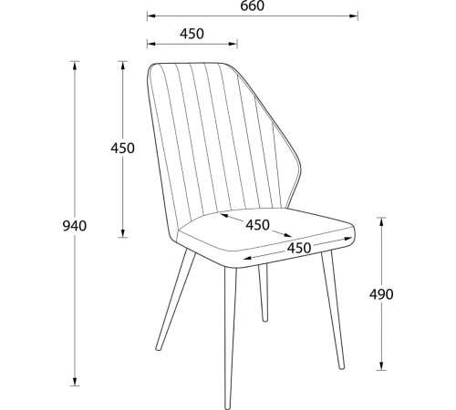Стул Мамадома Leonard M-R1 360 b28 Antracite Lux/черный