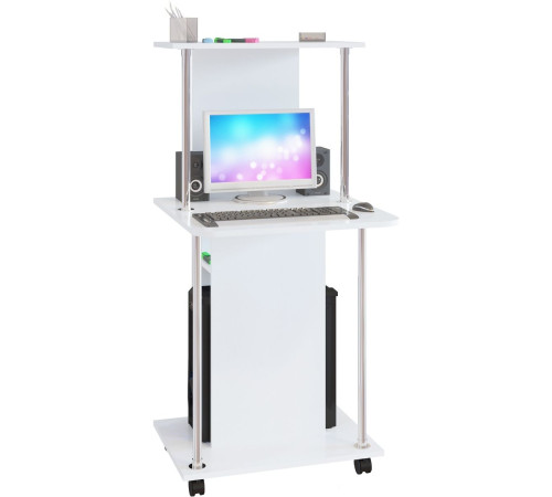 Компьютерный стол Сокол КСТ-12 белый