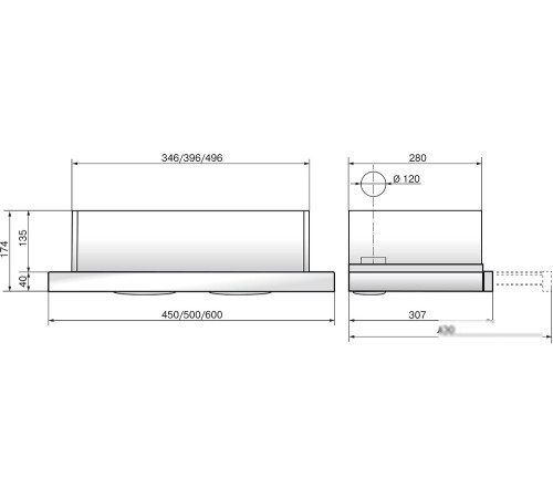 Кухонная вытяжка Elikor Интегра Glass 45Н-400-В2Д нержавеющая сталь/черное стекло 943434