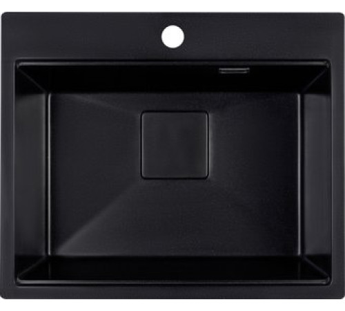 Кухонная мойка Marblan Comfort 60 оникс, с сифоном и колландером