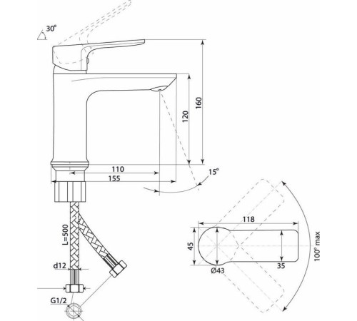 Смеситель Славен СЛ-ОД-Н11