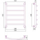 Полотенцесушитель Сунержа Галант+ 600x500 00-0200-6050