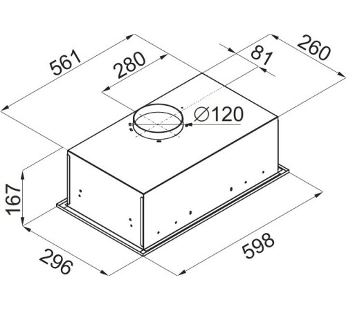 Кухонная вытяжка MAUNFELD Crosby Singl 60 нержавеющая сталь