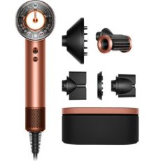 Фен Dyson HD16 Supersonic Nural Straight+Wavy с переходником на евровилку, янтарный шелк
