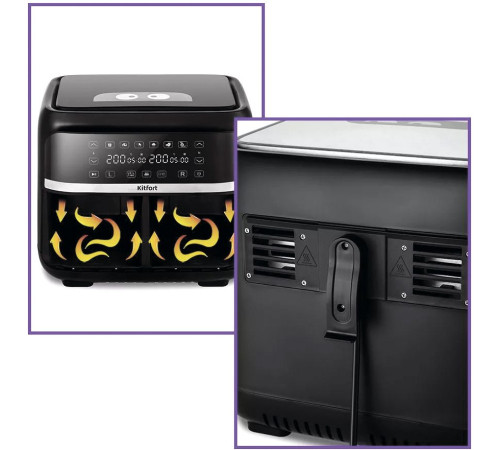 Аэрогриль аэрофритюрница Kitfort KT-2248