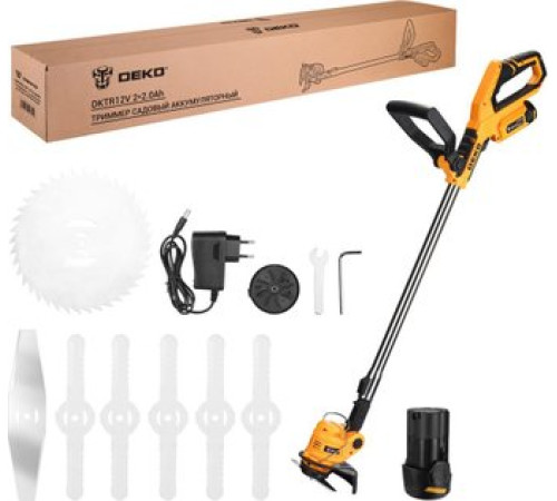 Триммер Deko DKTR12V 063-4238-2 с 2-мя АКБ