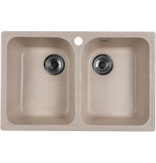 Кухонная мойка Marblan Duas гранит, с сифоном