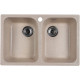 Кухонная мойка Marblan Duas гранит, с сифоном