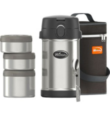 Термос для еды БИОСТАЛЬ NR-2100P 2.1л серебристый