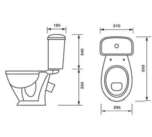 Унитаз Оскольская керамика Детский