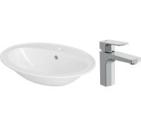 Умывальник Cersanit Calla 54 S-UM-Cl/1-w + 63055