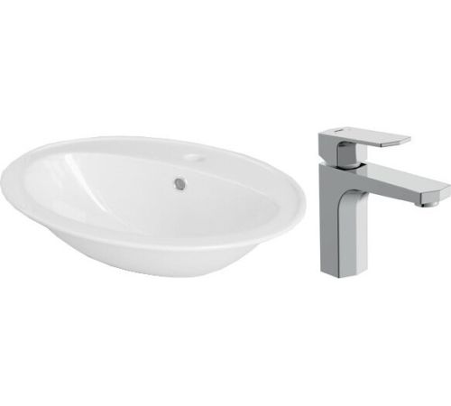 Умывальник Cersanit Calla 54 S-UM-Cl/1-w + 63055