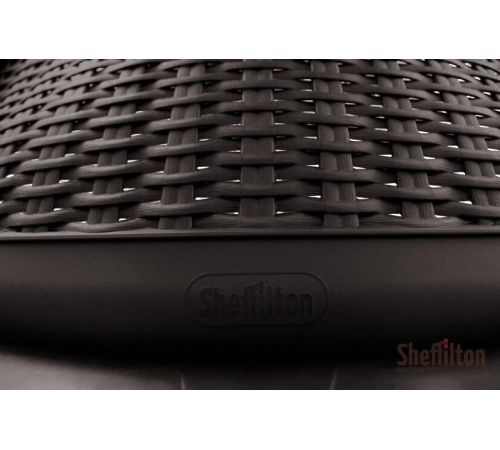 Стул Sheffilton SHT-S68 черно-коричневый/черный муар