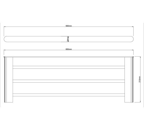 Полка для полотенца Lauter 21SH1151 Chrome