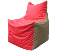 Кресло-мешок Flagman Фокс Ф2.1-171 красный/темно-бежевый