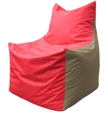 Кресло-мешок Flagman Фокс Ф2.1-171 красный/темно-бежевый