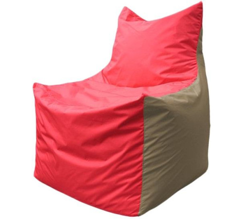 Кресло-мешок Flagman Фокс Ф2.1-171 красный/темно-бежевый