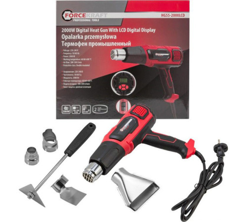 Промышленный фен ForceKraft FK-HG55-2000LCD