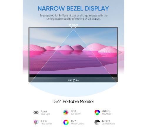 Портативный монитор Arzopa A1
