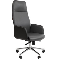Офисное кресло CHAIRMAN 929 экопремиум черный/серый