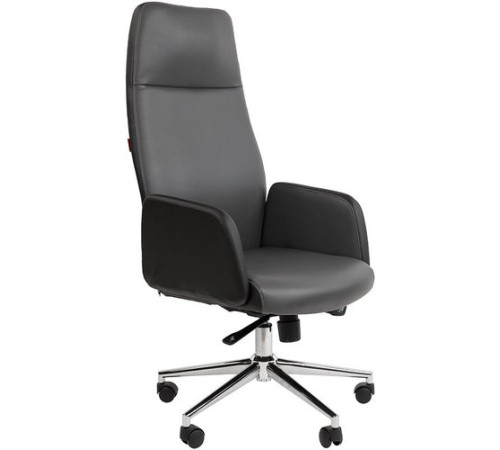 Офисное кресло CHAIRMAN 929 экопремиум черный/серый