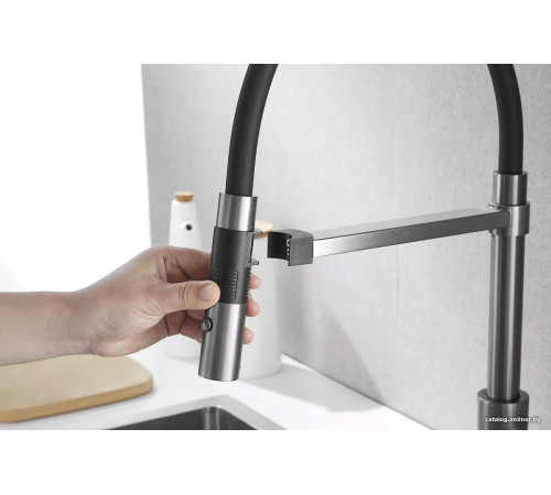 Смеситель Rose R133T оружейная сталь