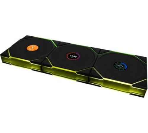 Комплект вентиляторов для корпуса с контроллером Lian Li Uni Fan TL 120 Wireless Reverse 12RTLLCD1W3B G99.12RTLLCD1W3B.R0