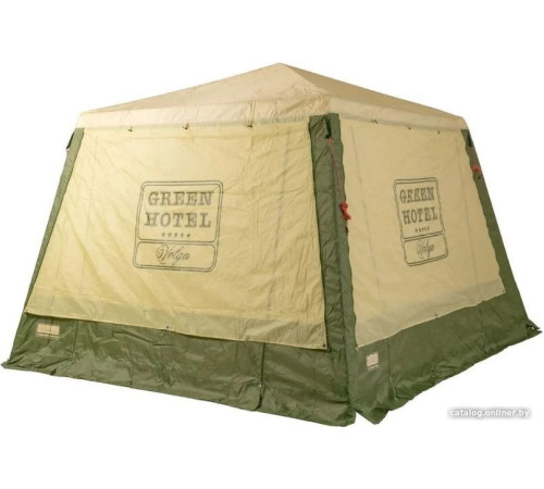 Тент-шатер Camping World Green Hotel Volga 138199 зеленый/бежевый