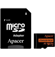 Карта памяти Apacer microSDXC AP256GMCSX10UB-R 256GB с адаптером