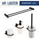 Набор аксессуаров для ванной Lauter 21SH2062 + 21SH42092 + 21SH42022 + 21SH212 Matt Black, 4 предмета